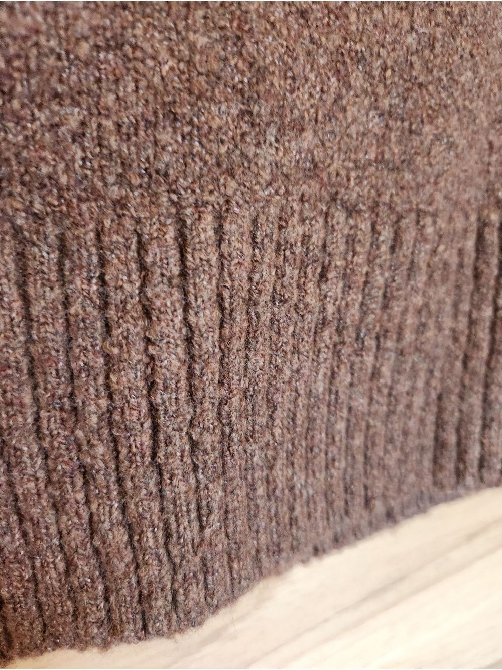 DAILY RITUAL BROWN SLEEVELES BOUCLE KNIT SWEATER VEST SMALL / MEDIUM NWT - Picture 5 of 9